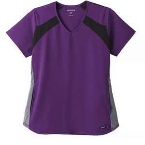 Jockey Performance Athletic Sporty Scrub Top Nursing Dental Vet Student Medical